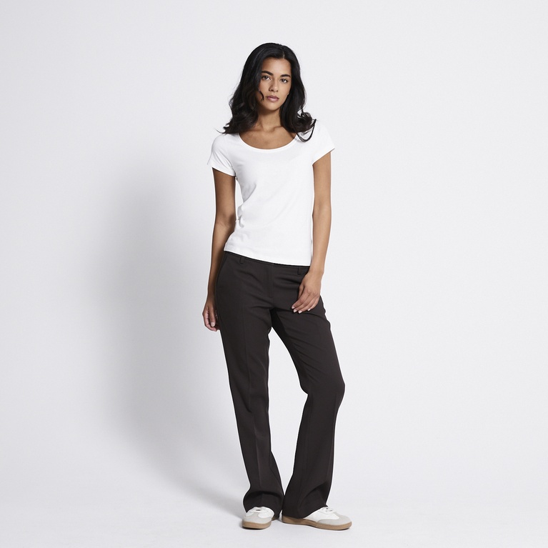 Basic scoop neck tee "Filippa"